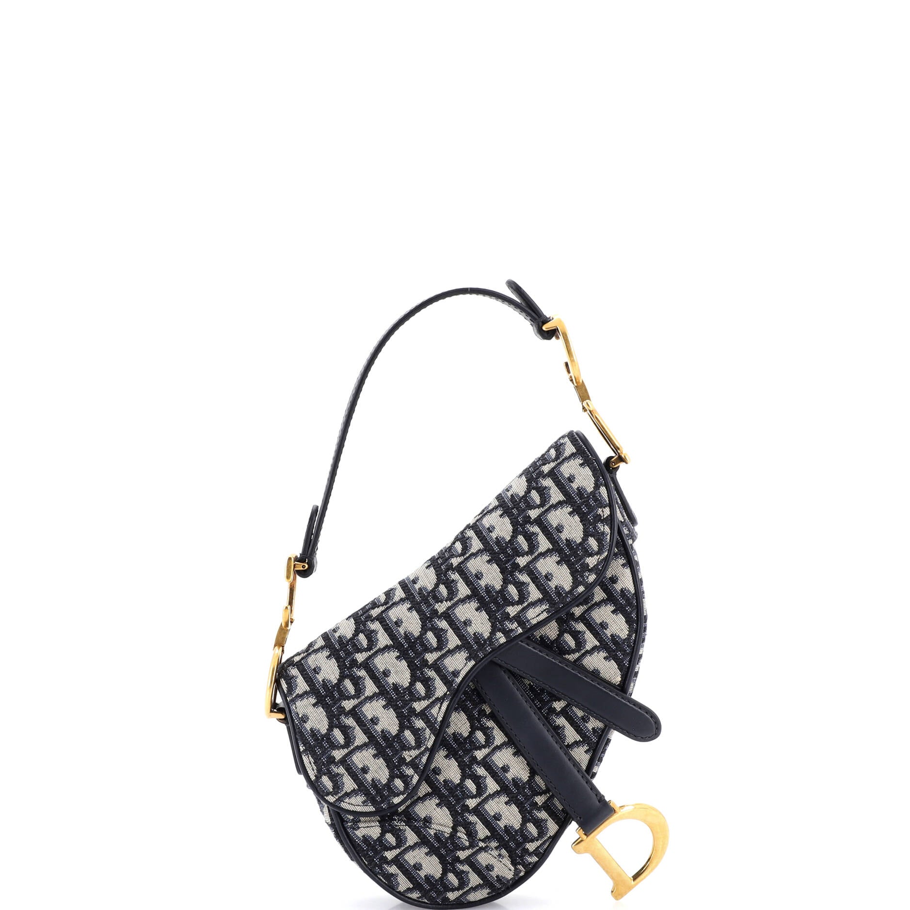 Saddle Handbag Oblique Canvas Mini
