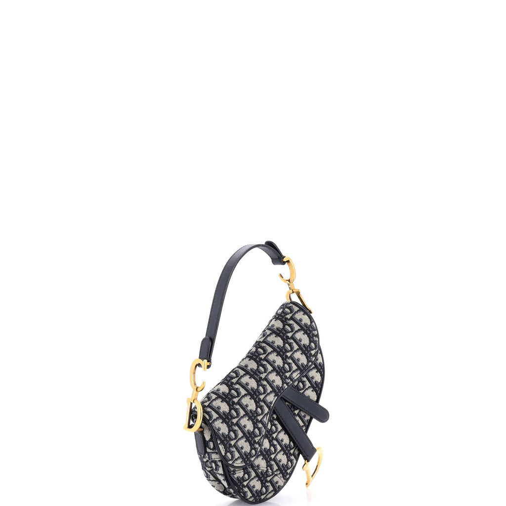 Saddle Handbag Oblique Canvas Mini