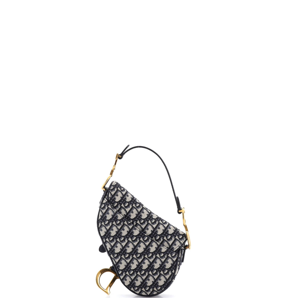 Saddle Handbag Oblique Canvas Mini