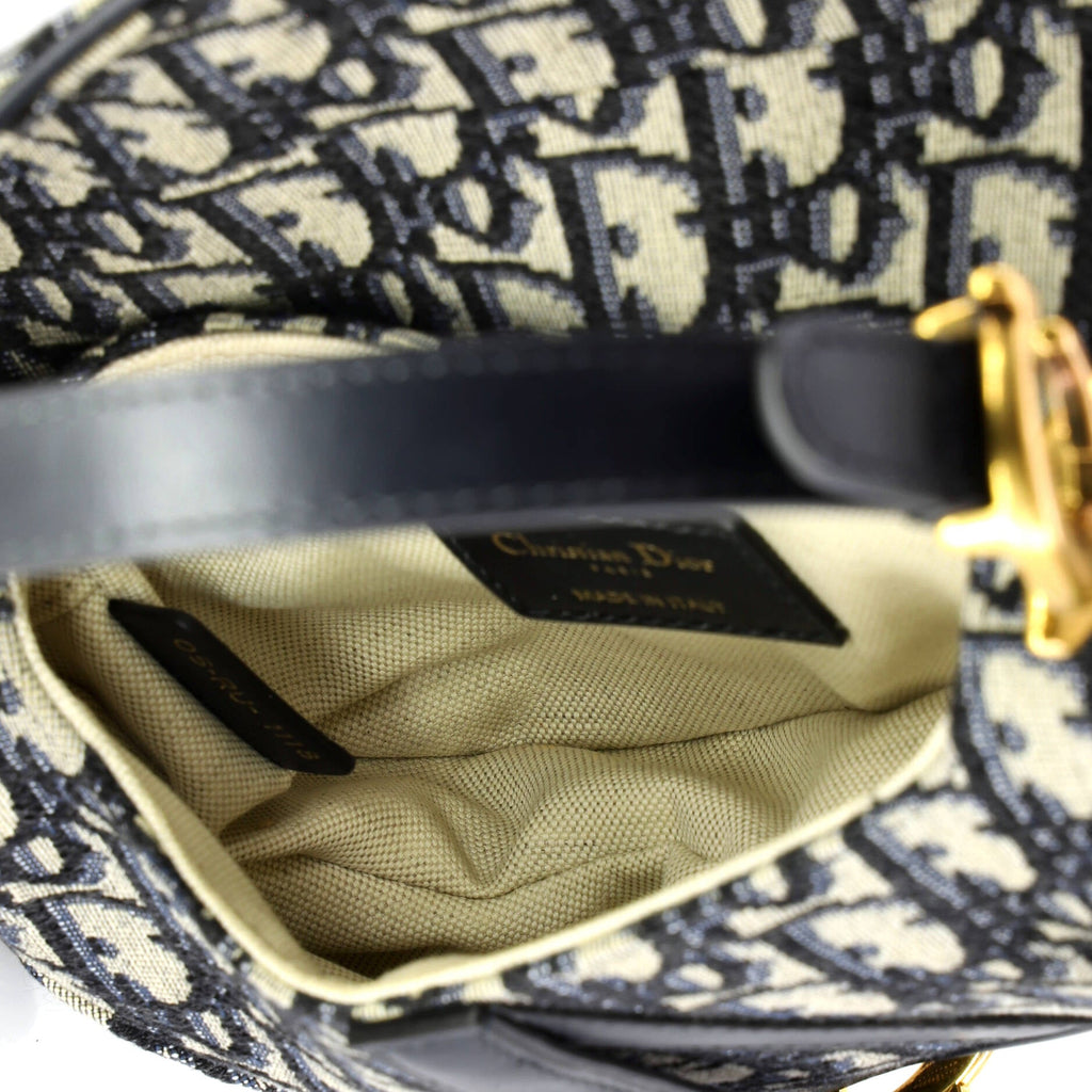 Saddle Handbag Oblique Canvas Mini