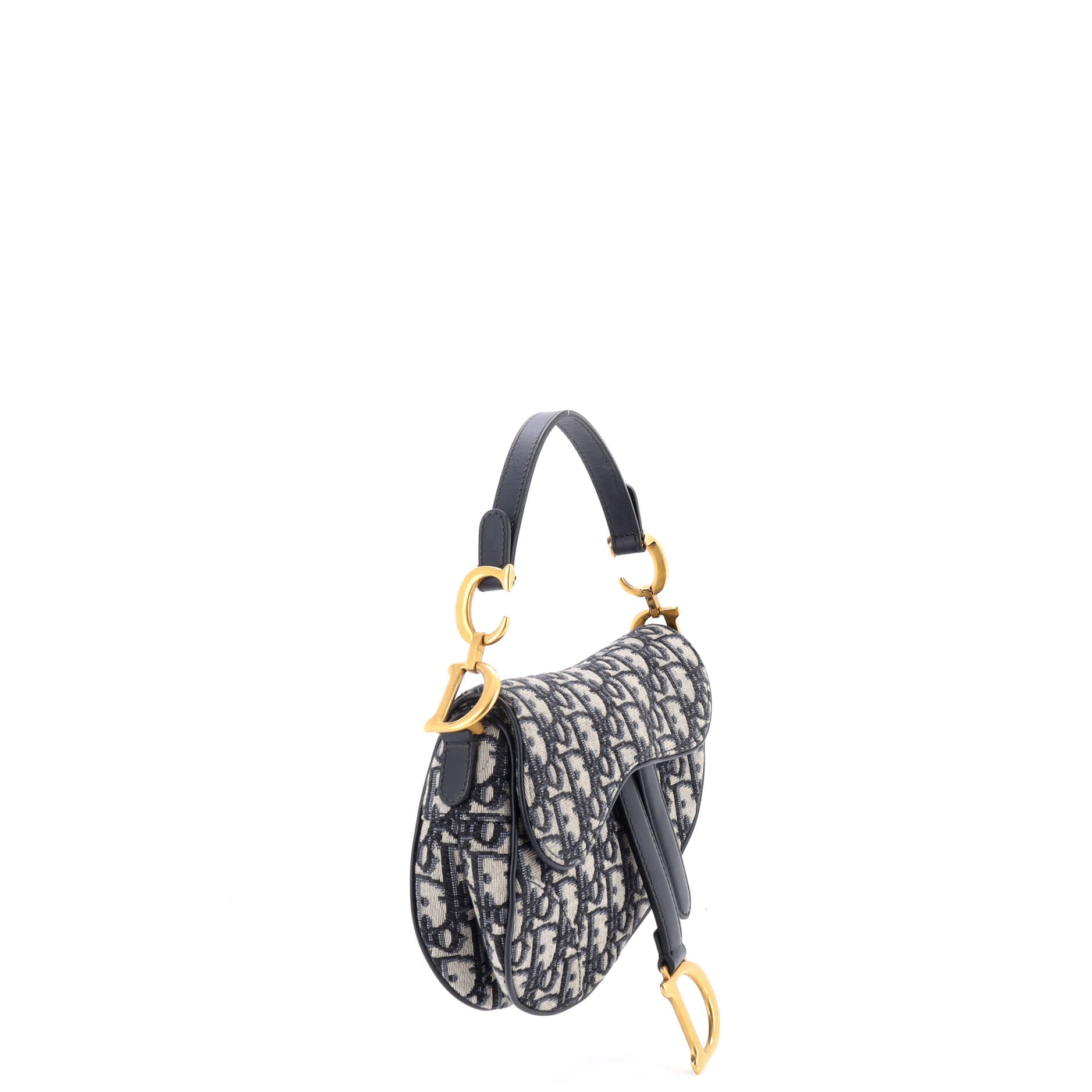 Saddle Handbag Oblique Canvas Mini