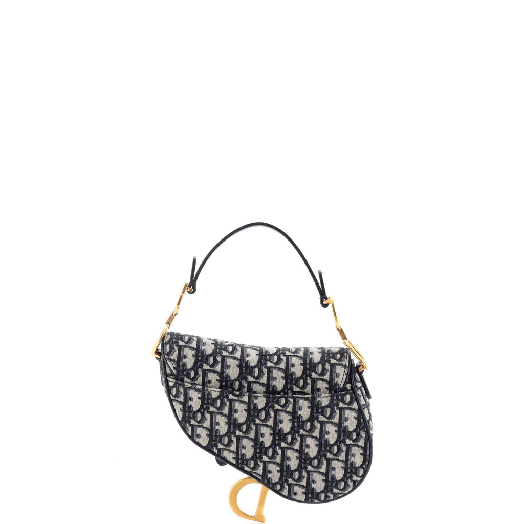 Saddle Handbag Oblique Canvas Mini