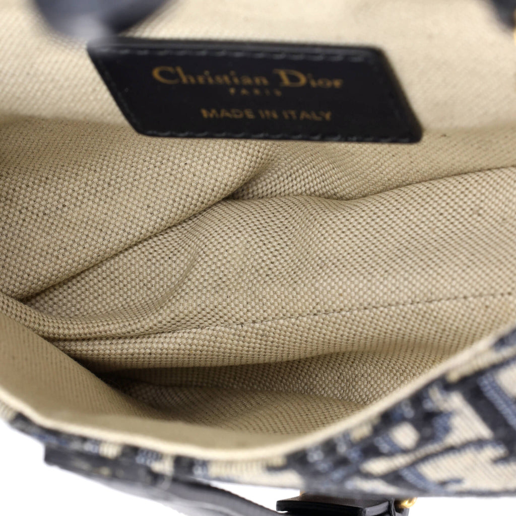 Saddle Handbag Oblique Canvas Mini