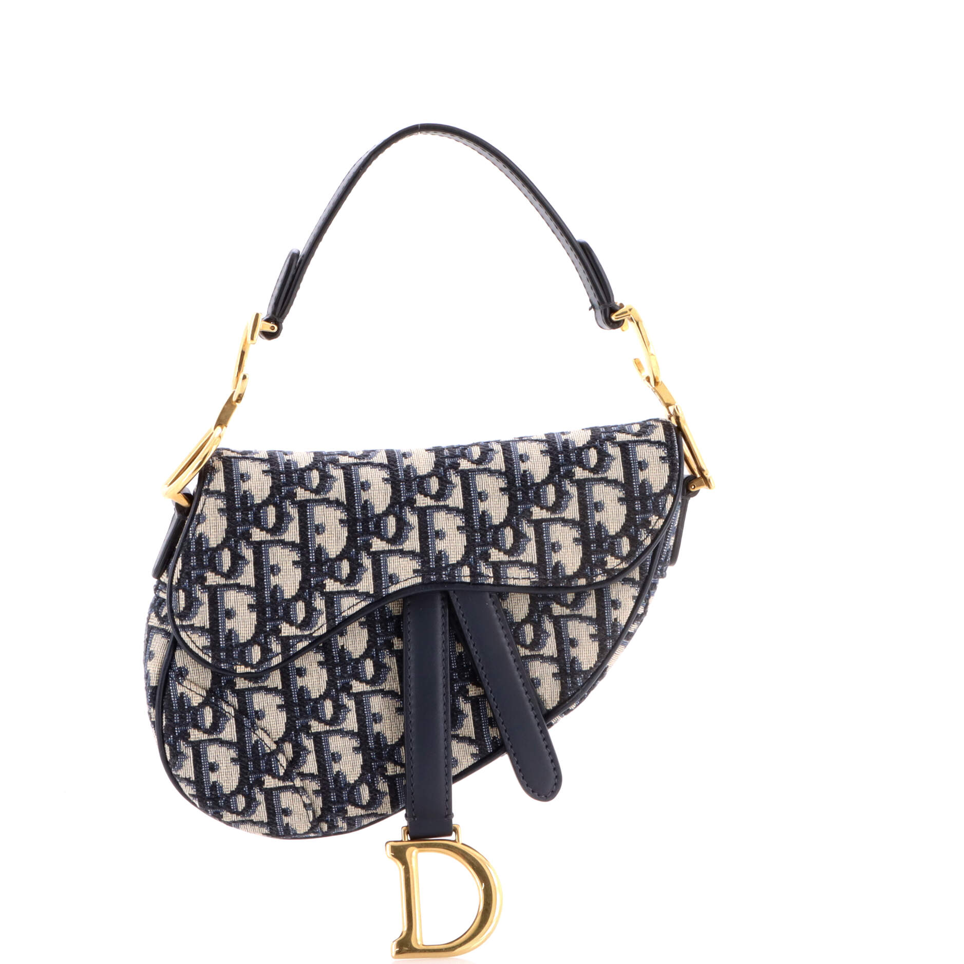 Saddle Handbag Oblique Canvas Mini