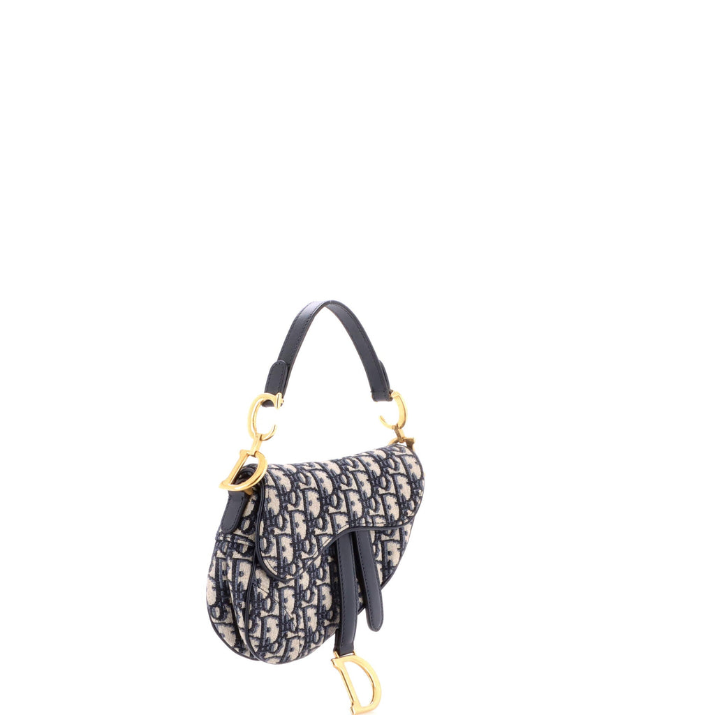 Saddle Handbag Oblique Canvas Mini