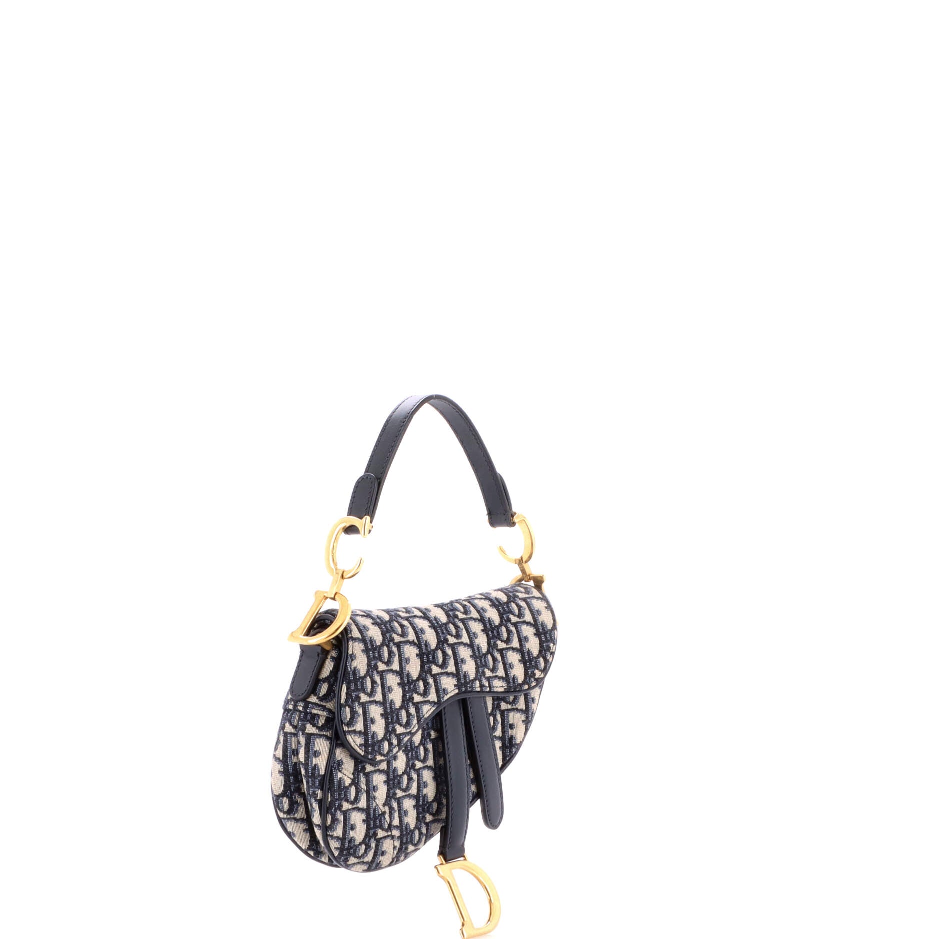Saddle Handbag Oblique Canvas Mini