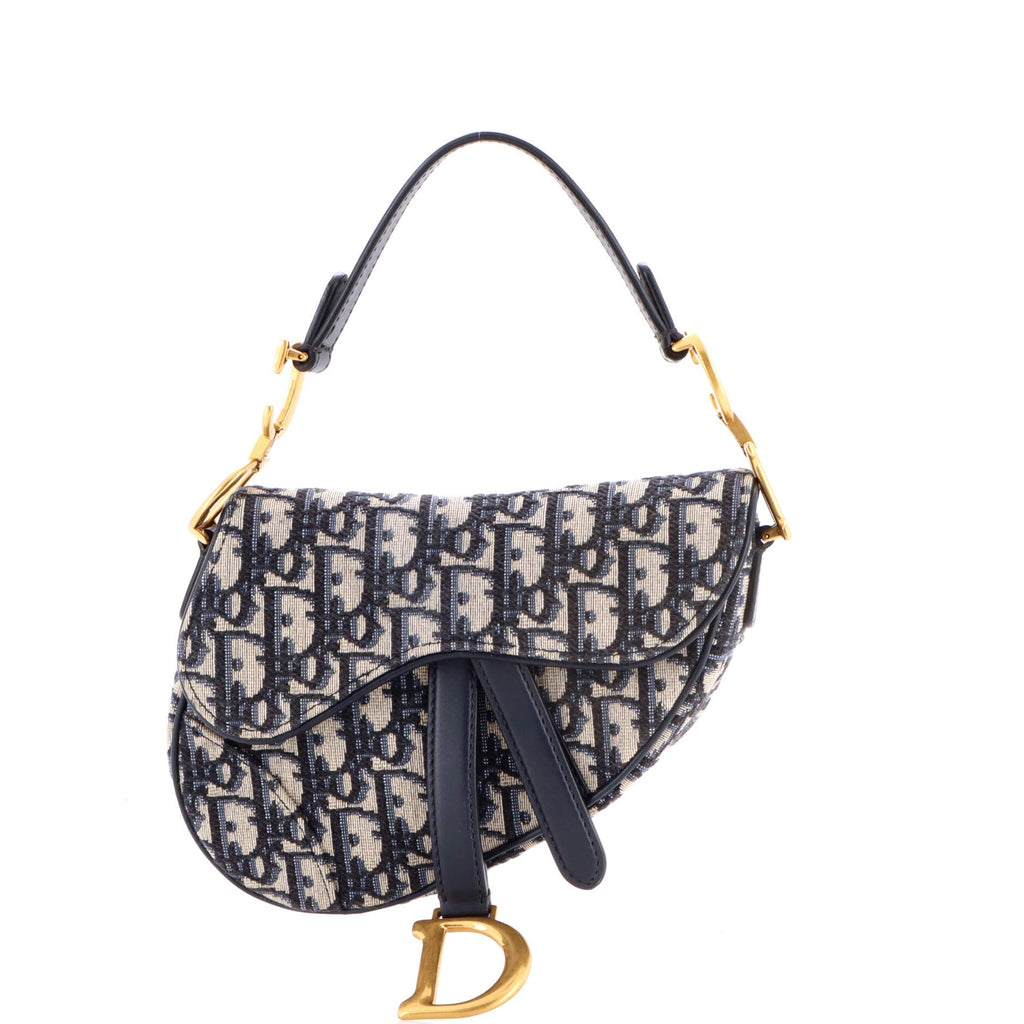 Saddle Handbag Oblique Canvas Mini