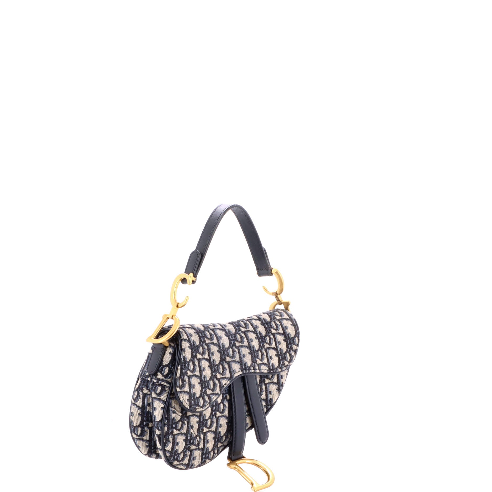 Saddle Handbag Oblique Canvas Mini