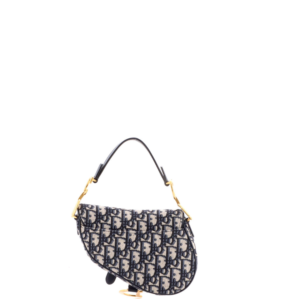 Saddle Handbag Oblique Canvas Mini