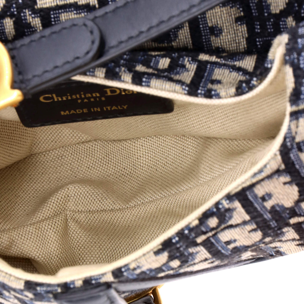 Saddle Handbag Oblique Canvas Mini