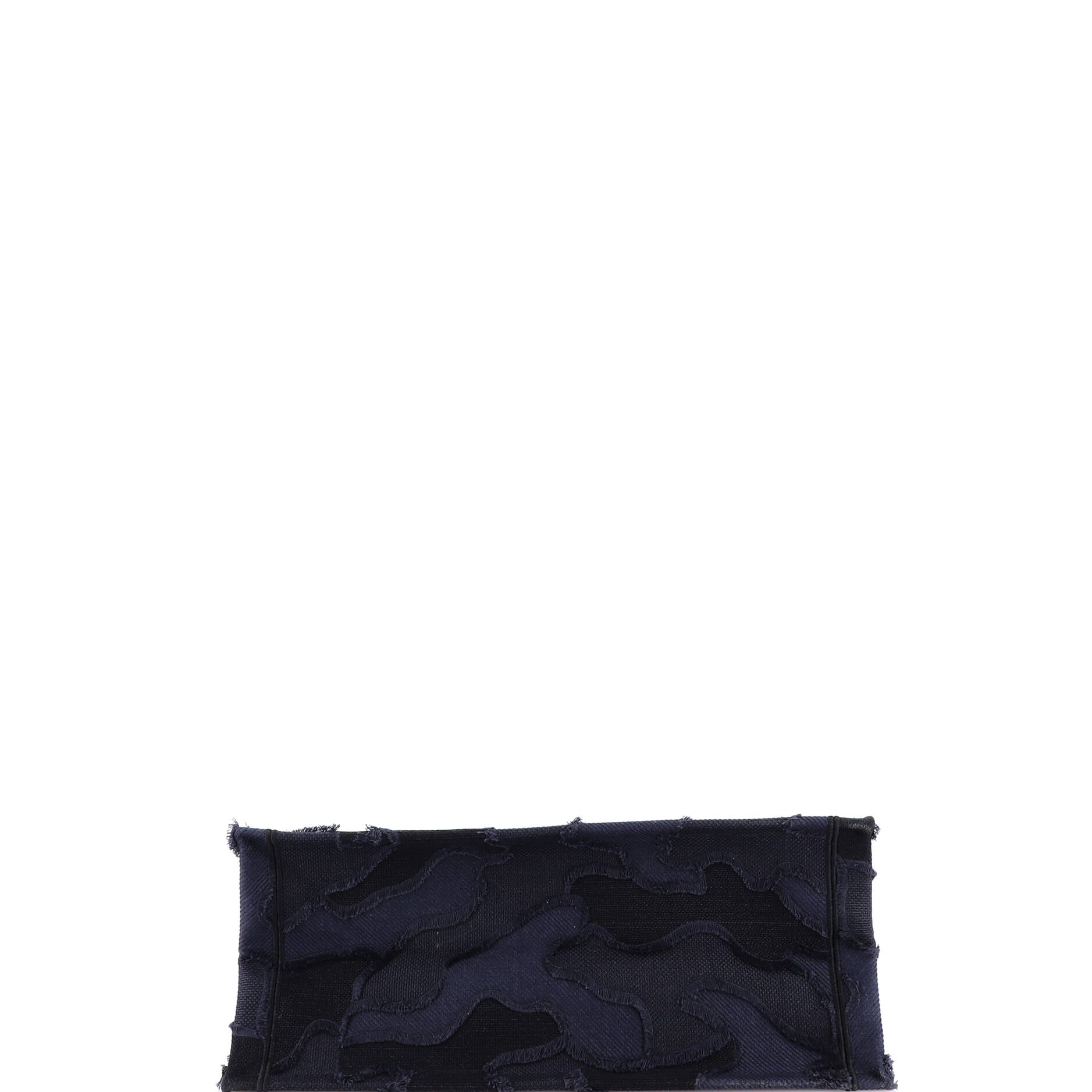 Book Tote Camouflage Embroidered Canvas Large