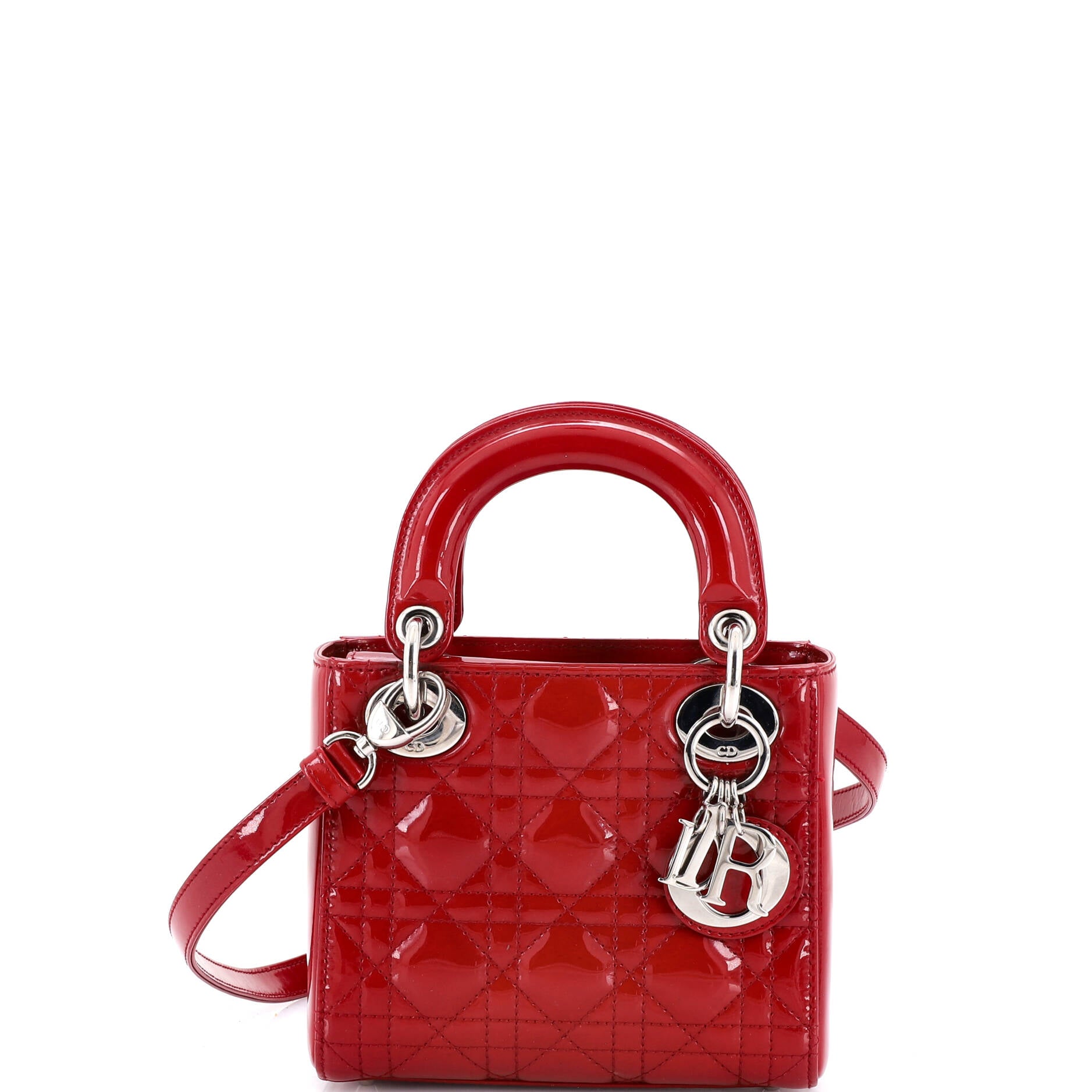 Lady Dior Bag Cannage Quilt Patent Mini