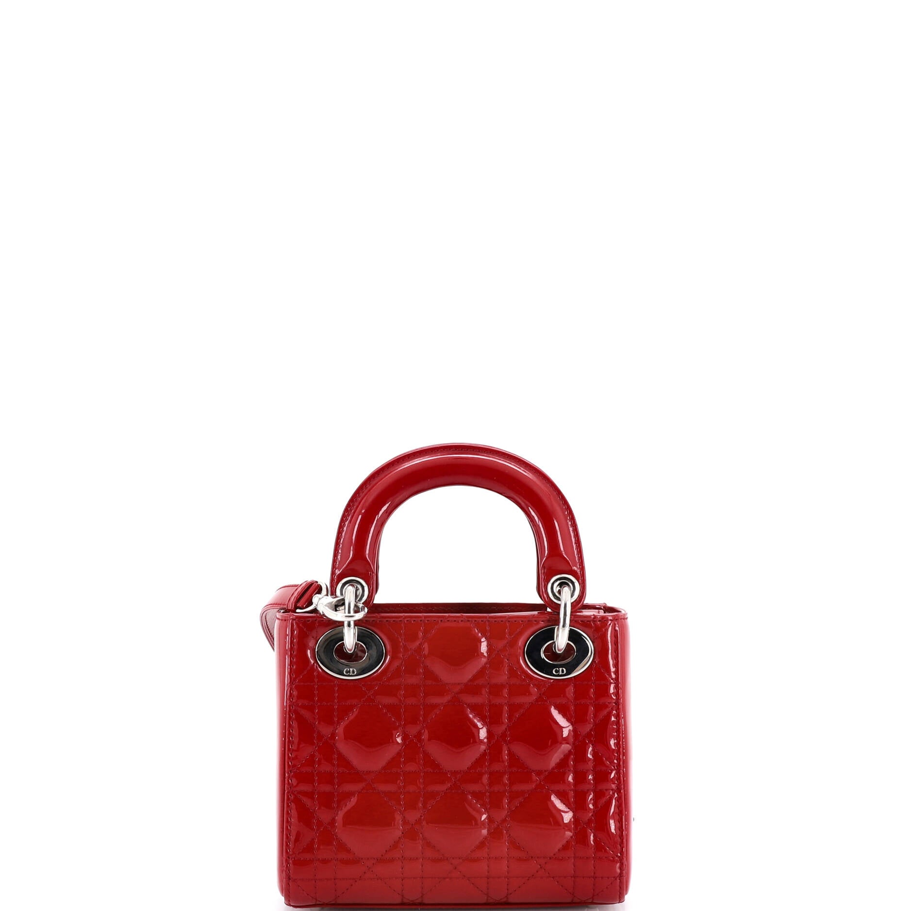 Lady Dior Bag Cannage Quilt Patent Mini