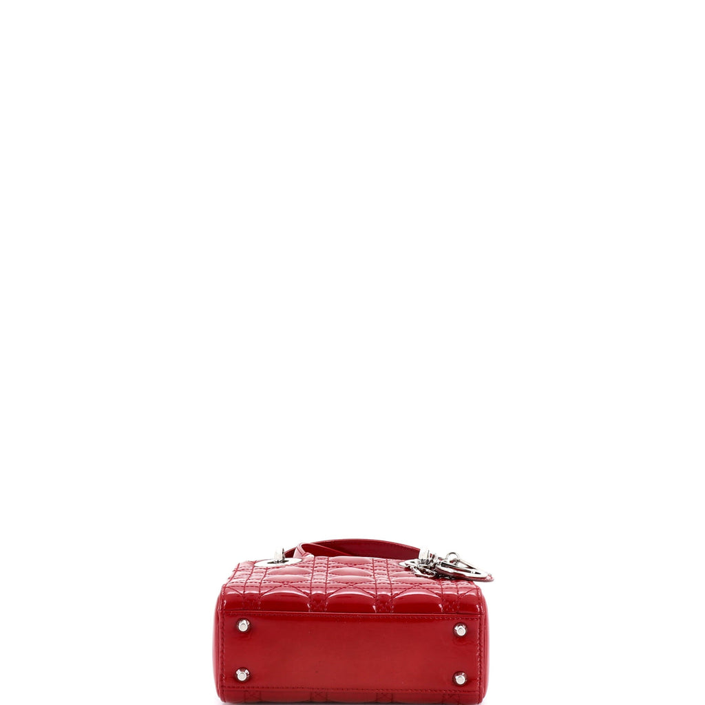Lady Dior Bag Cannage Quilt Patent Mini