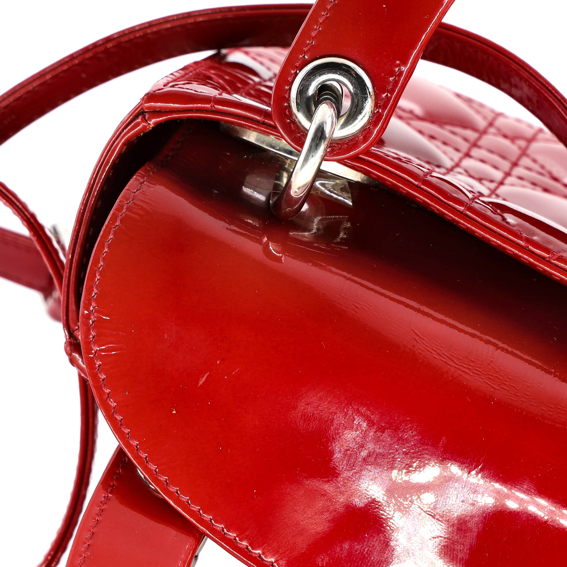 Lady Dior Bag Cannage Quilt Patent Mini