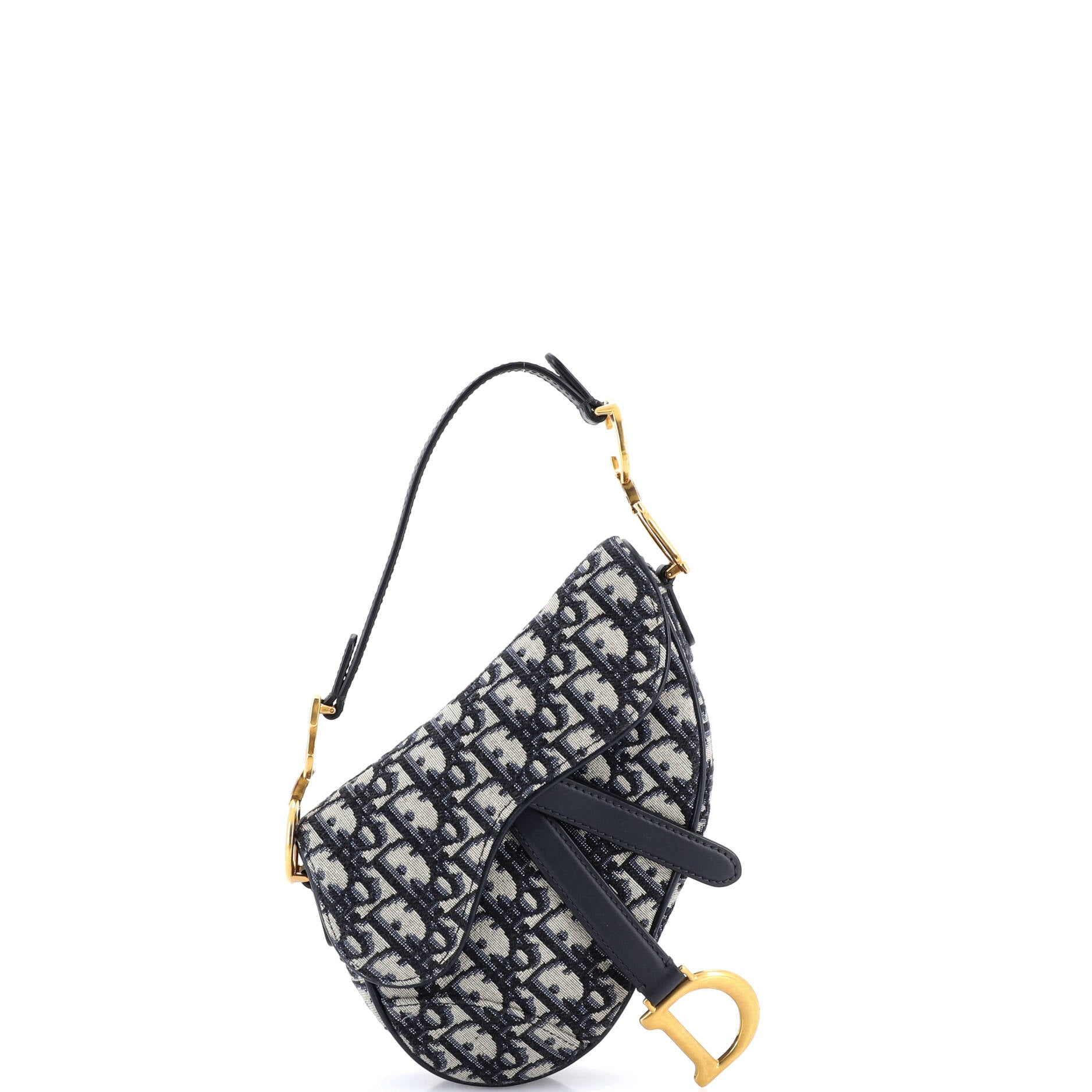 Saddle Handbag Oblique Canvas Mini