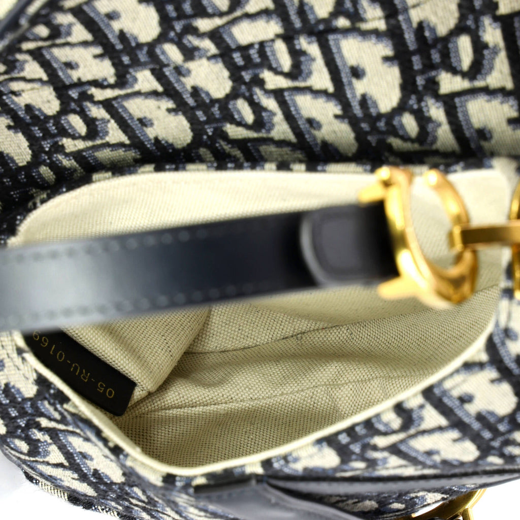 Saddle Handbag Oblique Canvas Mini