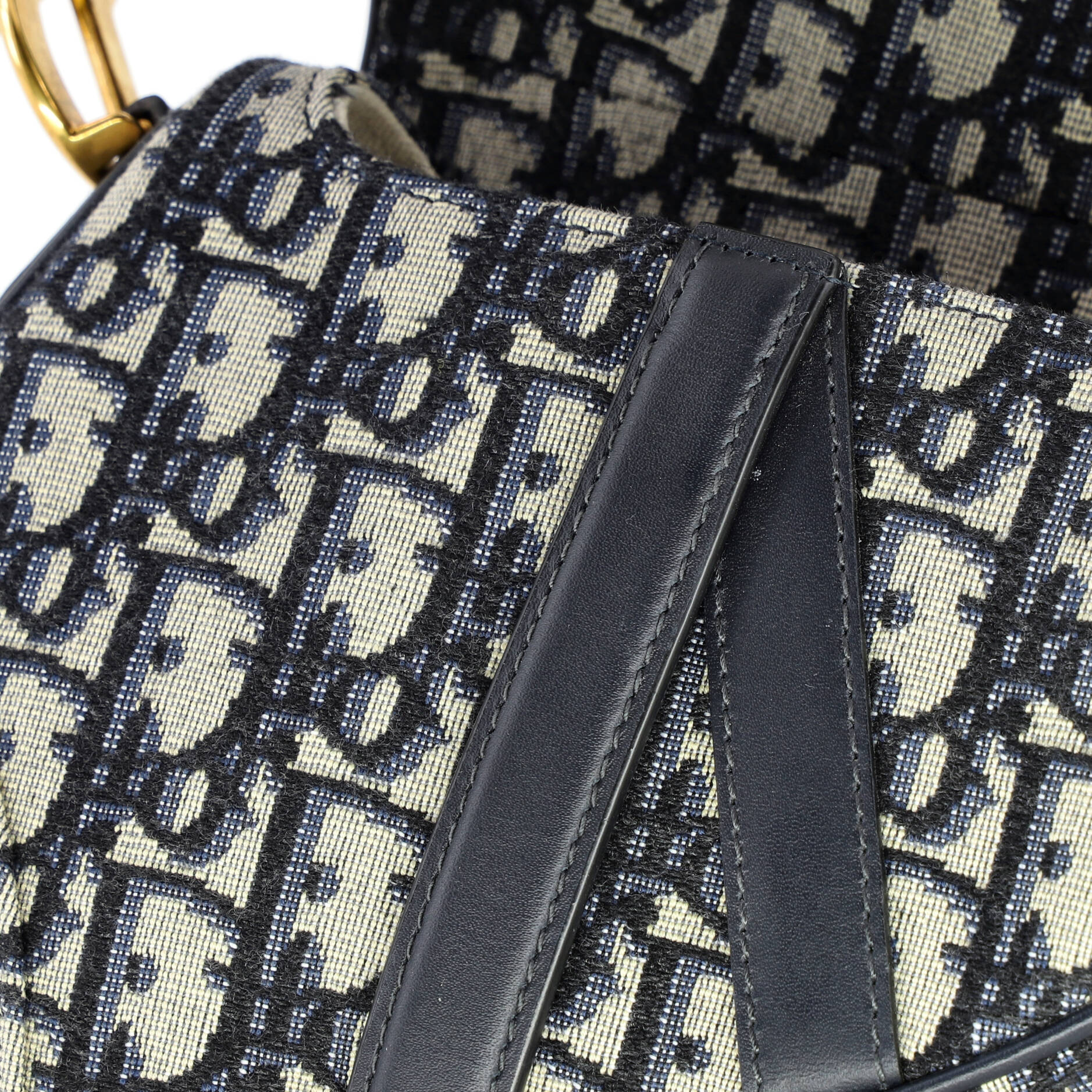 Saddle Handbag Oblique Canvas Mini