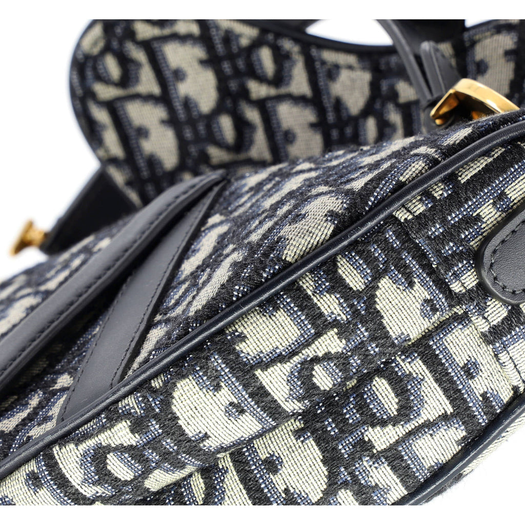 Saddle Handbag Oblique Canvas Mini