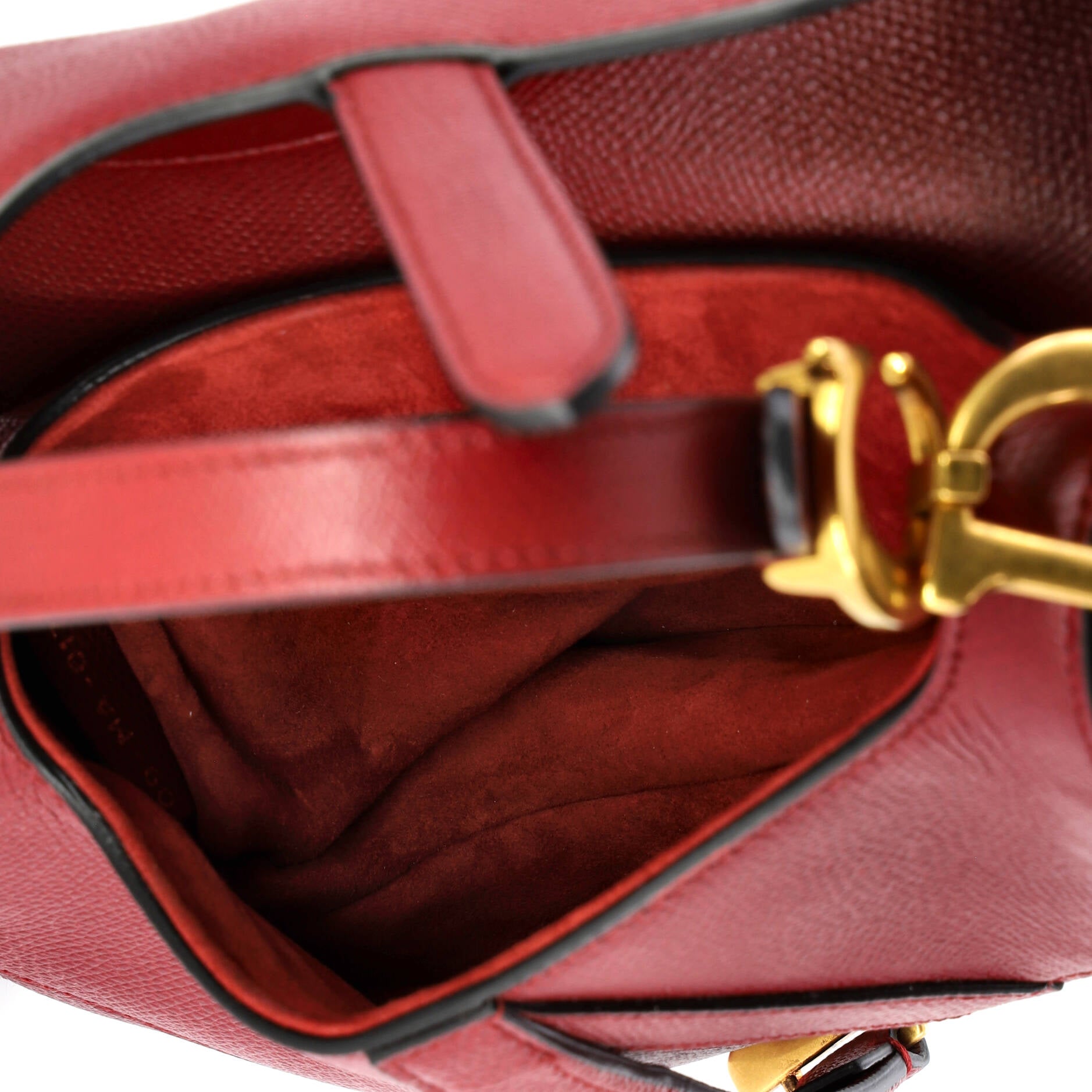 Saddle Handbag Leather Mini
