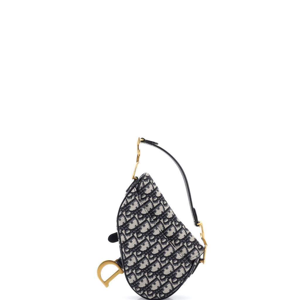 Saddle Handbag Oblique Canvas Mini