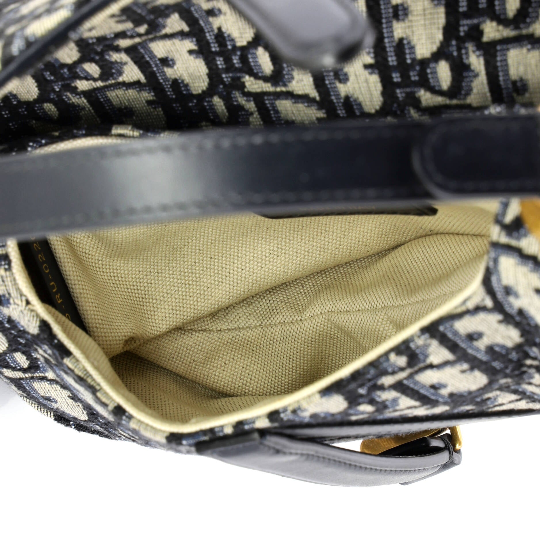 Saddle Handbag Oblique Canvas Mini