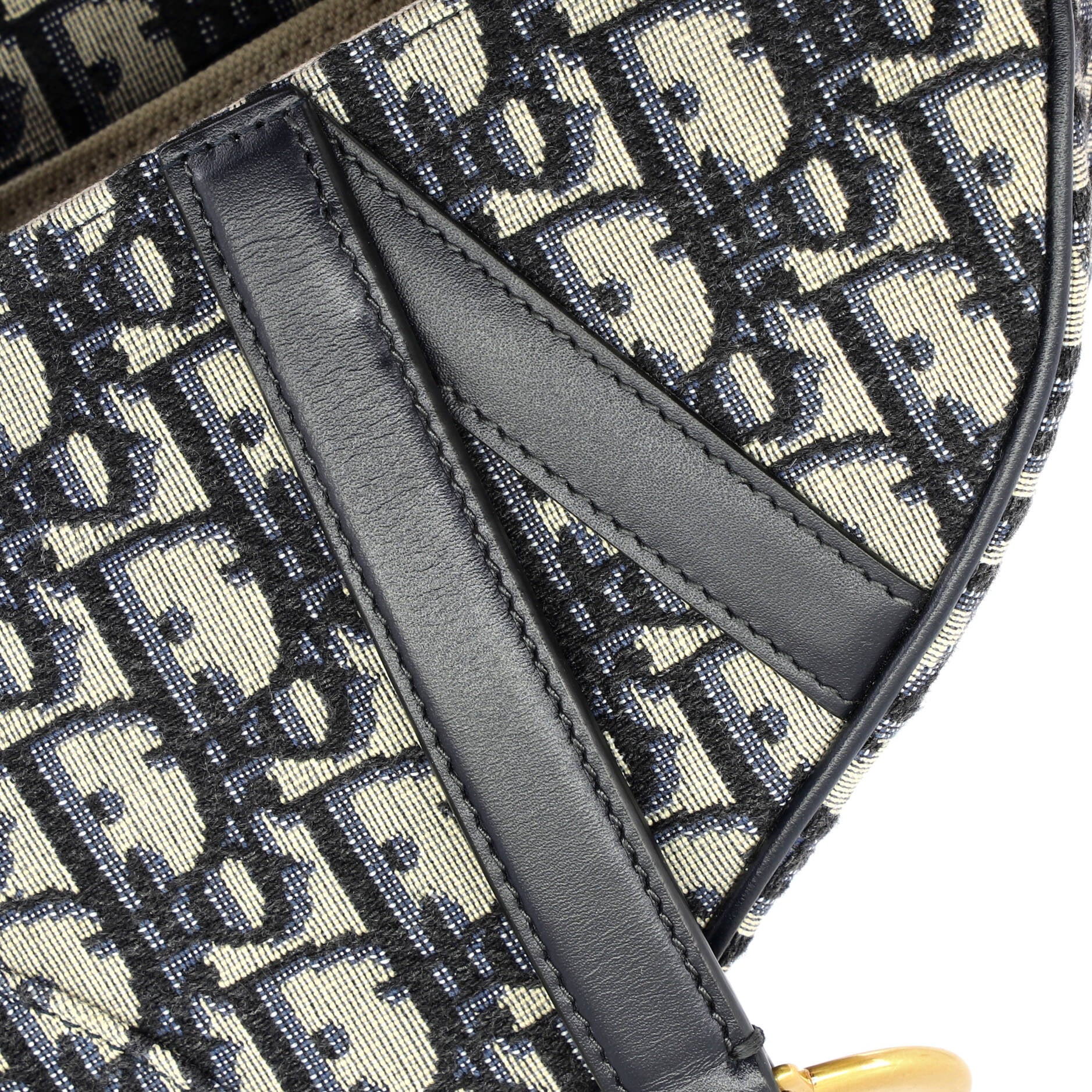 Saddle Handbag Oblique Canvas Mini