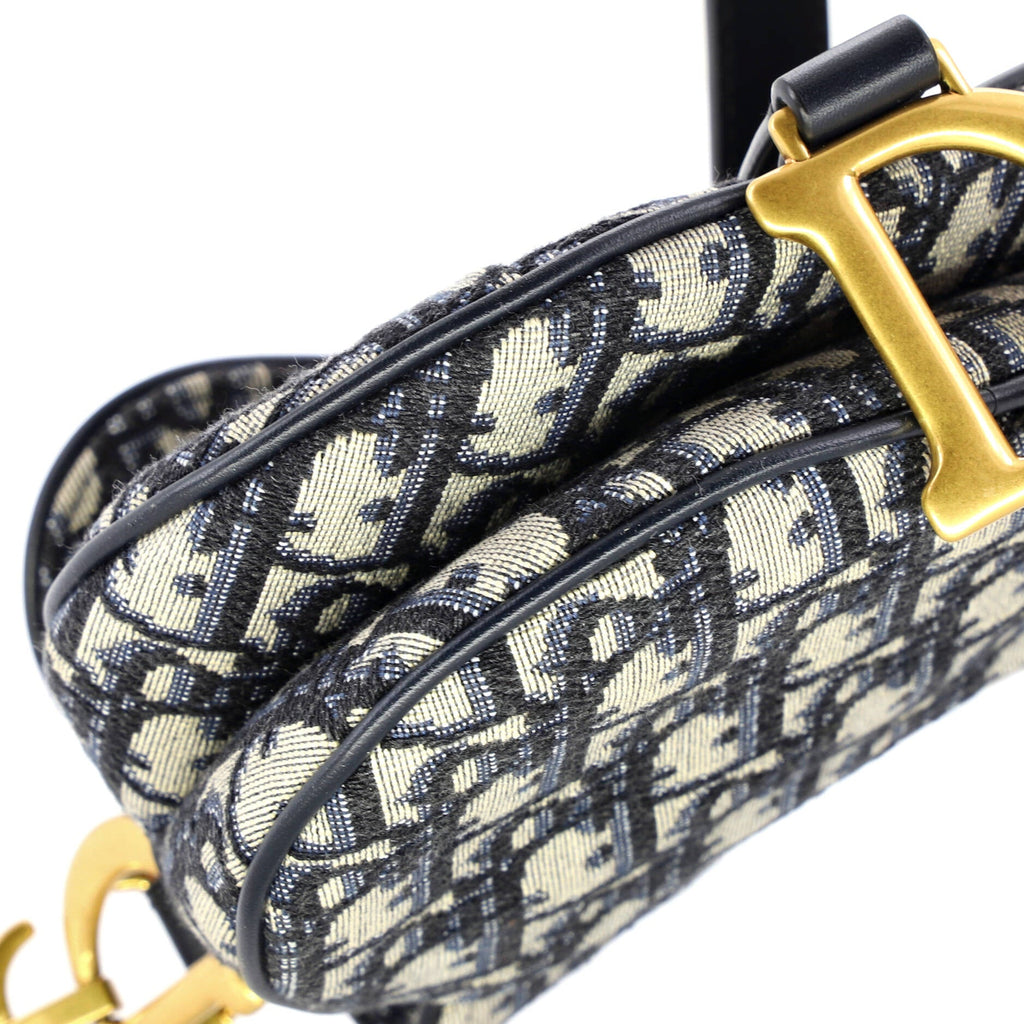 Saddle Handbag Oblique Canvas Mini