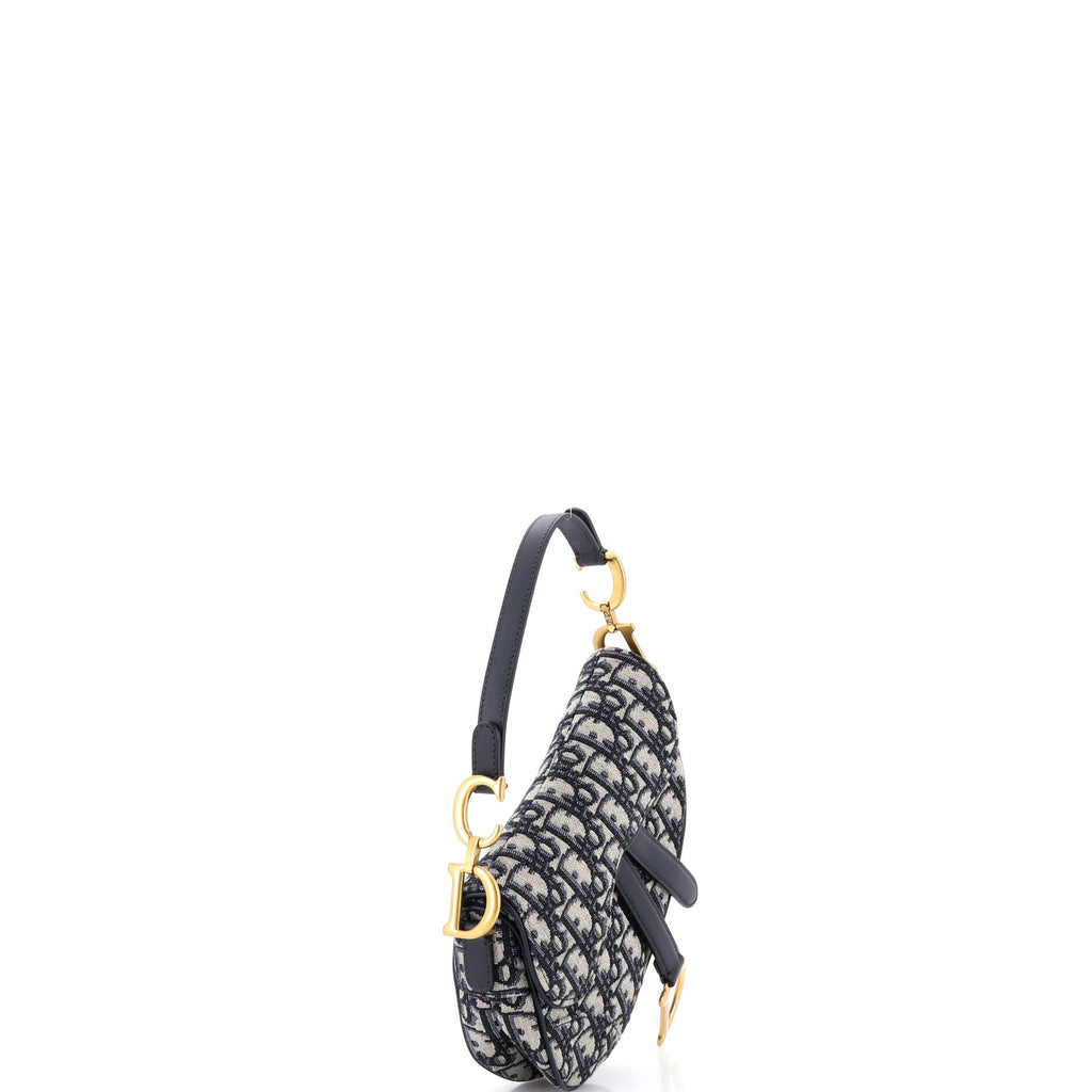 Saddle Handbag Oblique Canvas Mini
