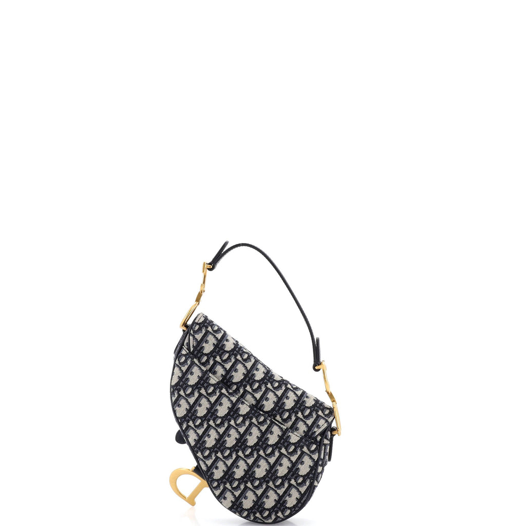 Saddle Handbag Oblique Canvas Mini