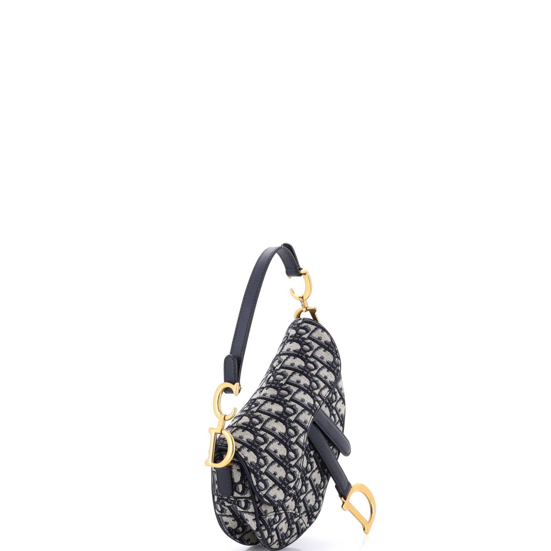 Saddle Handbag Oblique Canvas Mini