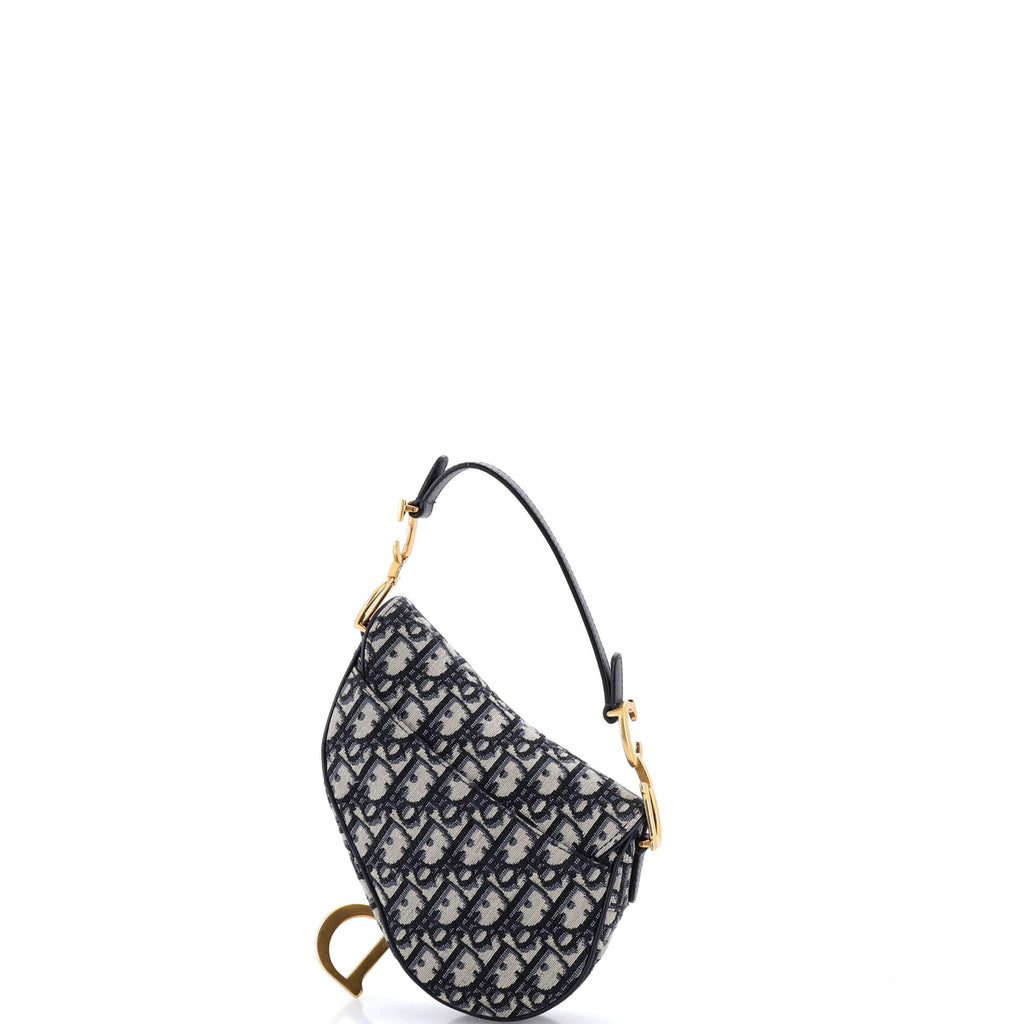 Saddle Handbag Oblique Canvas Mini