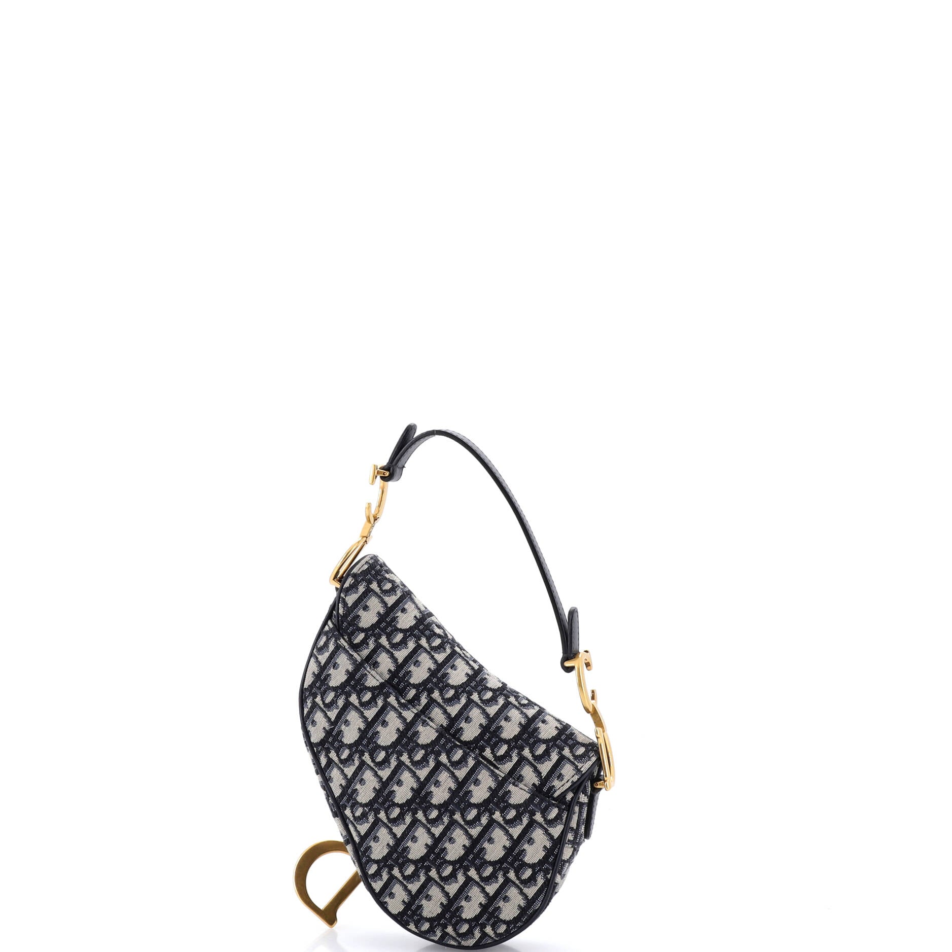 Saddle Handbag Oblique Canvas Mini