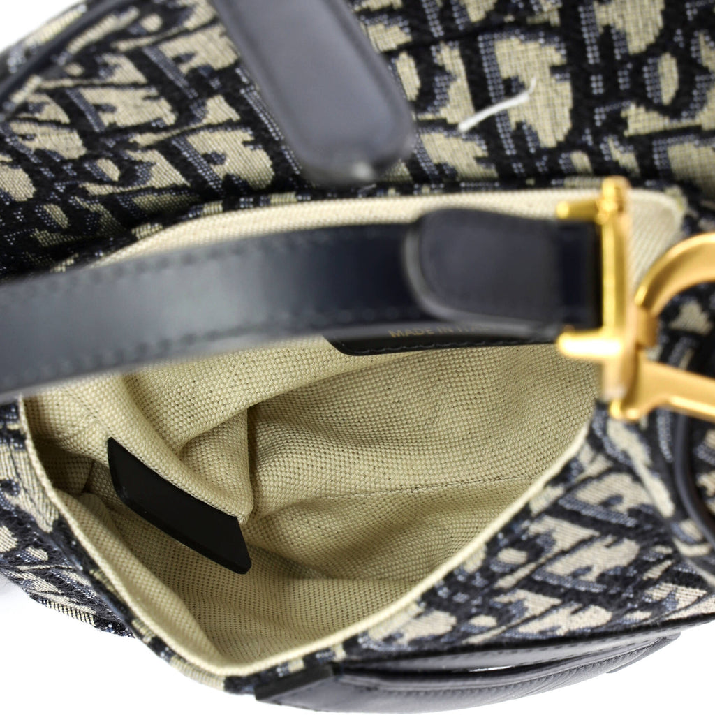 Saddle Handbag Oblique Canvas Mini