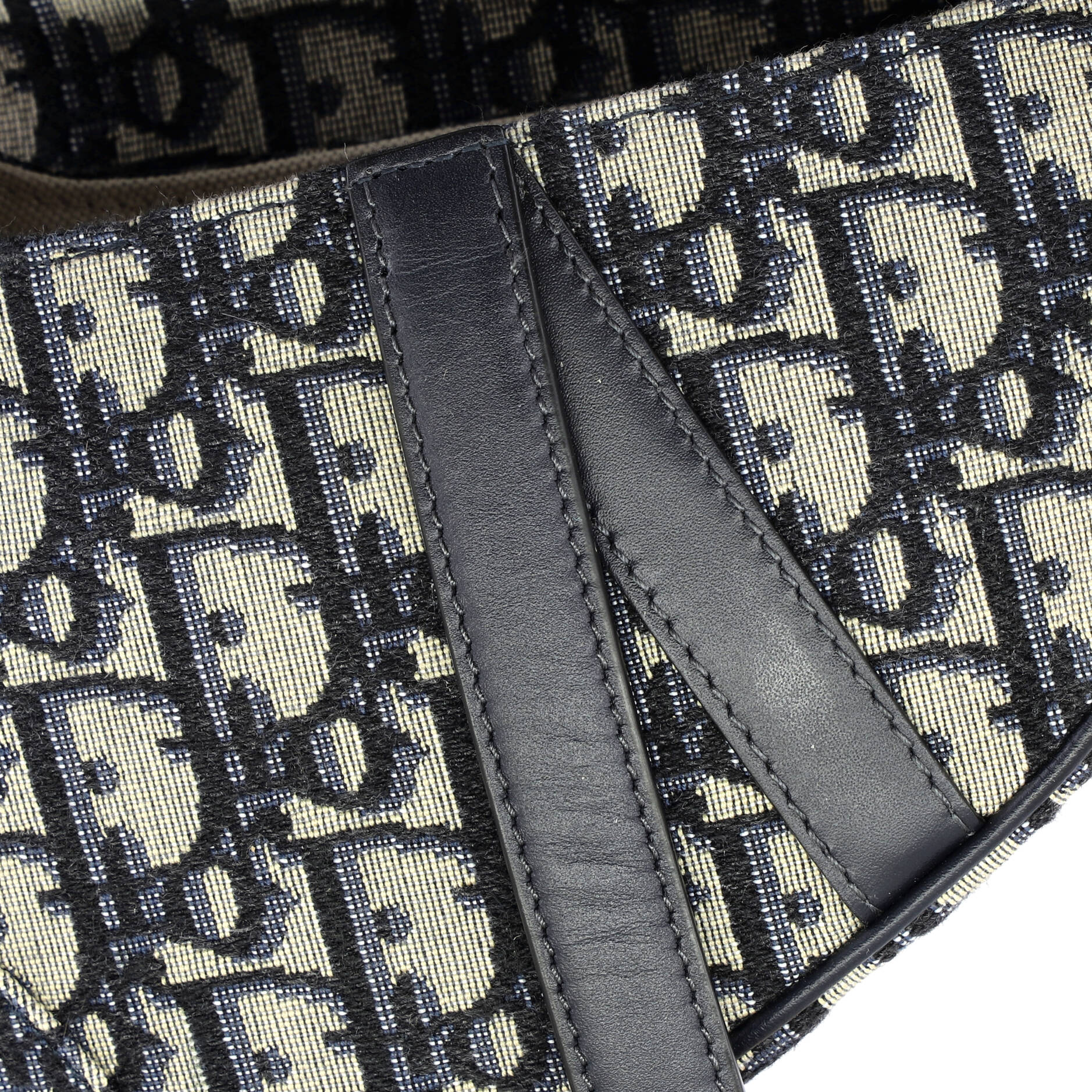 Saddle Handbag Oblique Canvas Mini