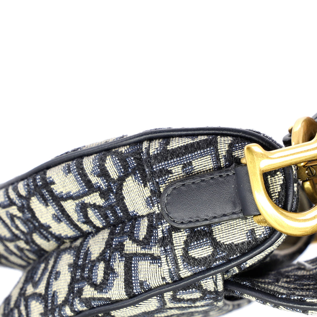 Saddle Handbag Oblique Canvas Mini