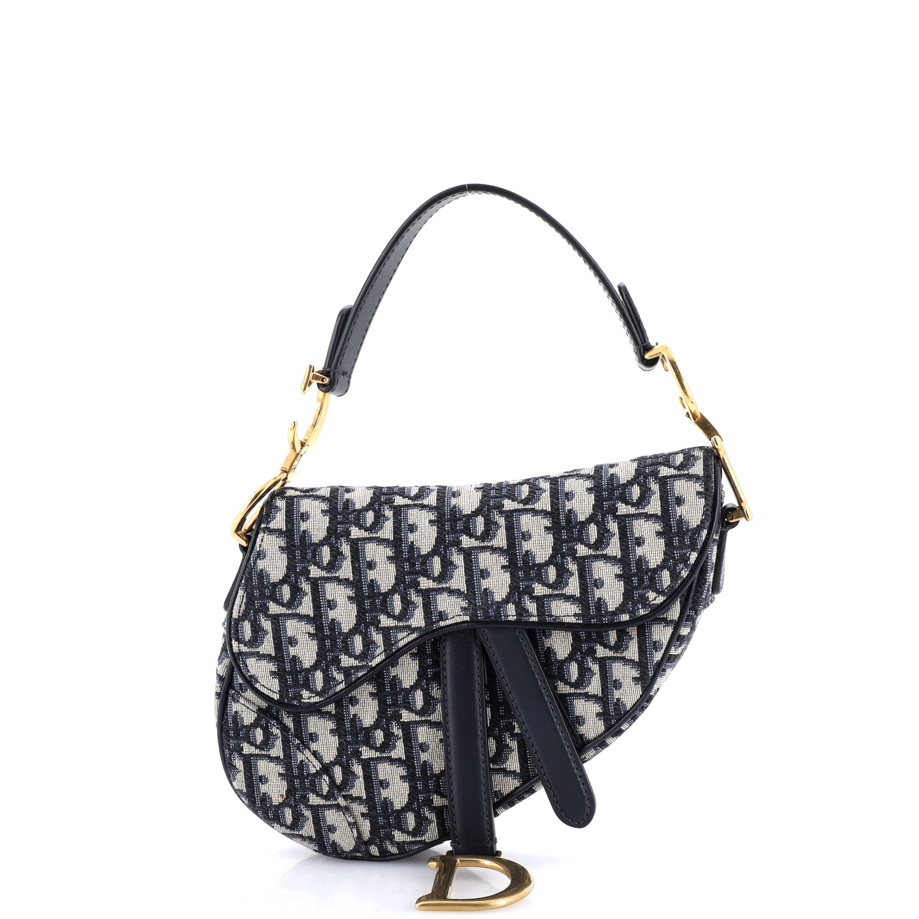 Saddle Handbag Oblique Canvas Mini
