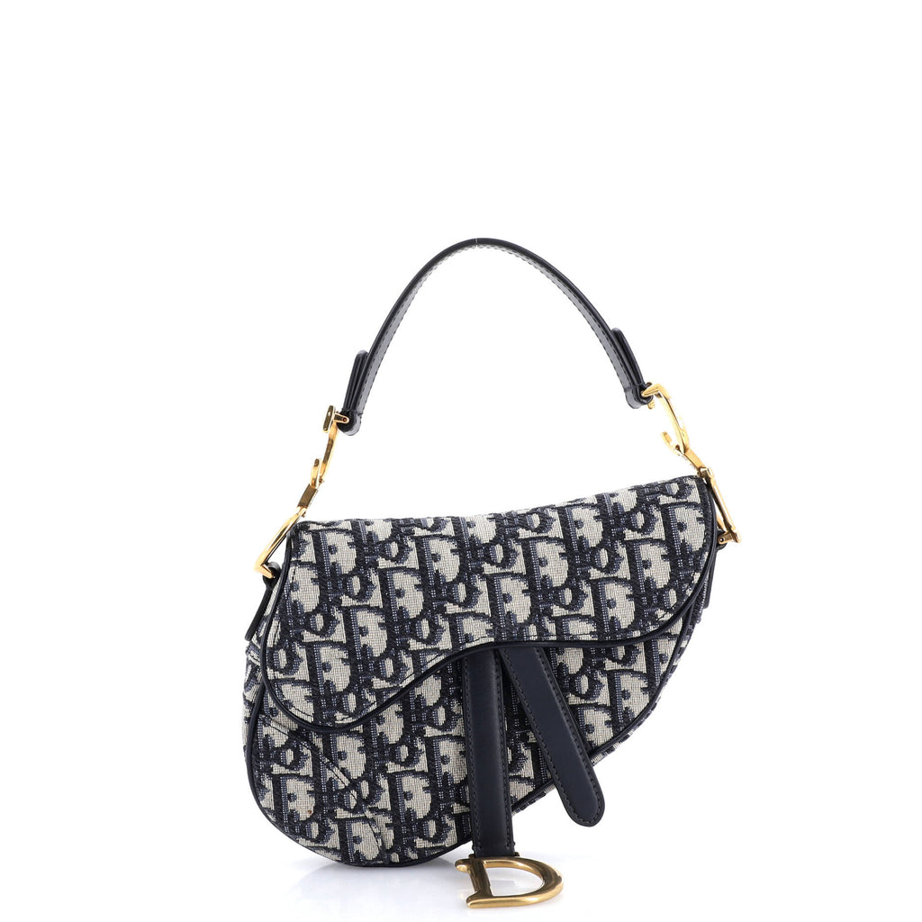 Saddle Handbag Oblique Canvas Mini