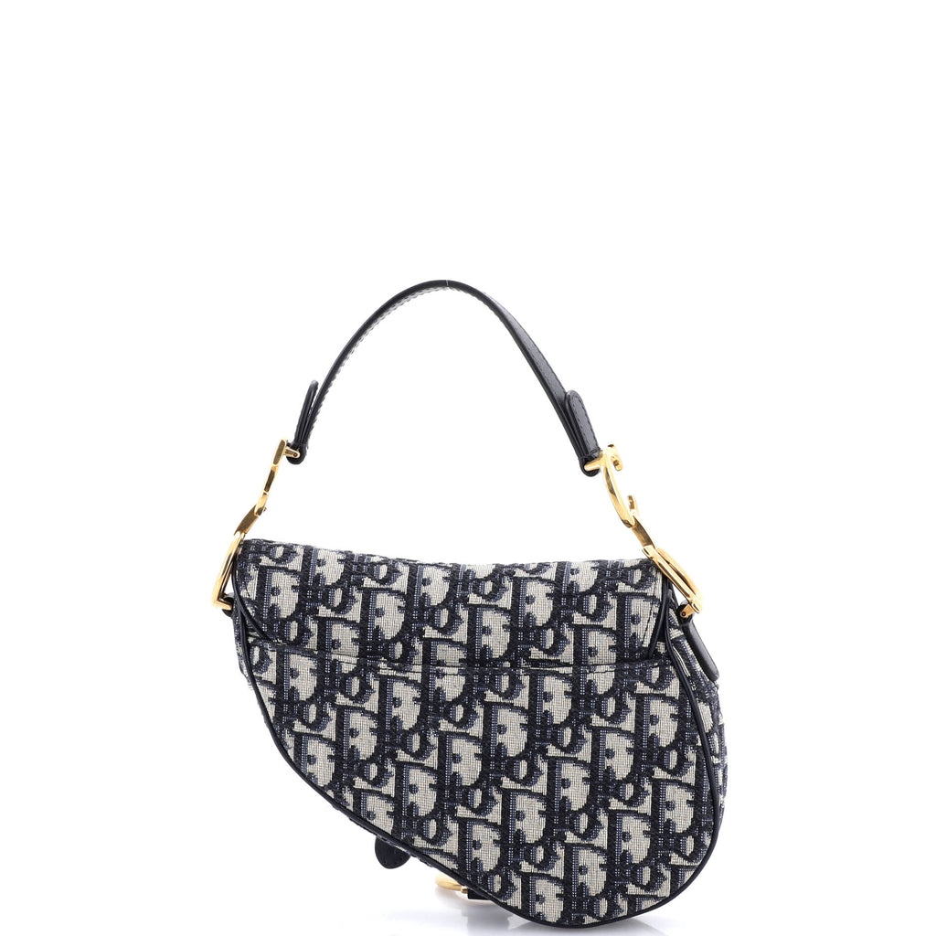 Saddle Handbag Oblique Canvas Mini