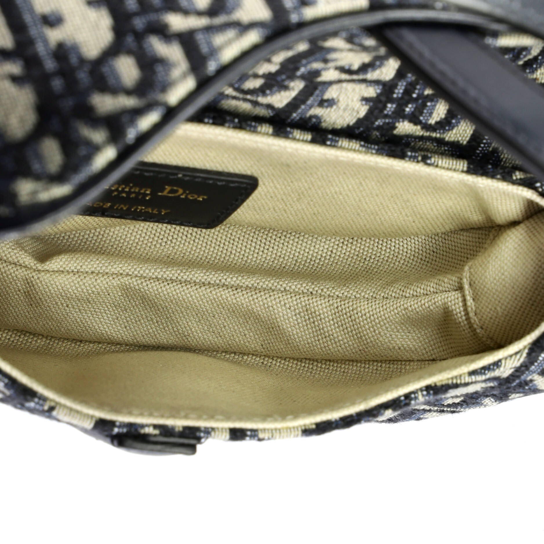Saddle Handbag Oblique Canvas Mini