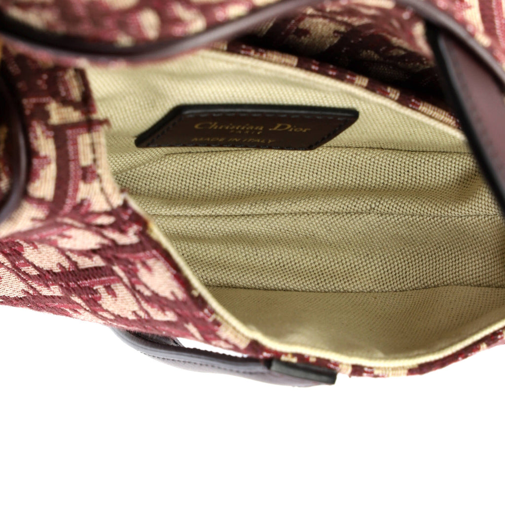 Saddle Handbag Oblique Canvas Mini