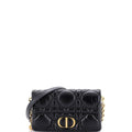 Caro Flap Pouch with Chain Macrocannage Quilt Calfskin Mini