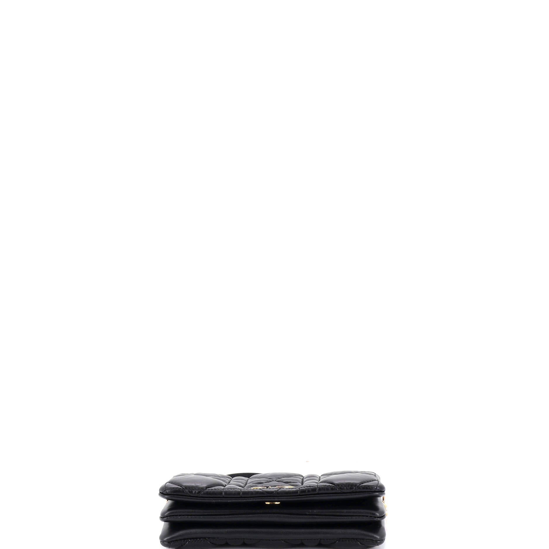 Caro Flap Pouch with Chain Macrocannage Quilt Calfskin Mini