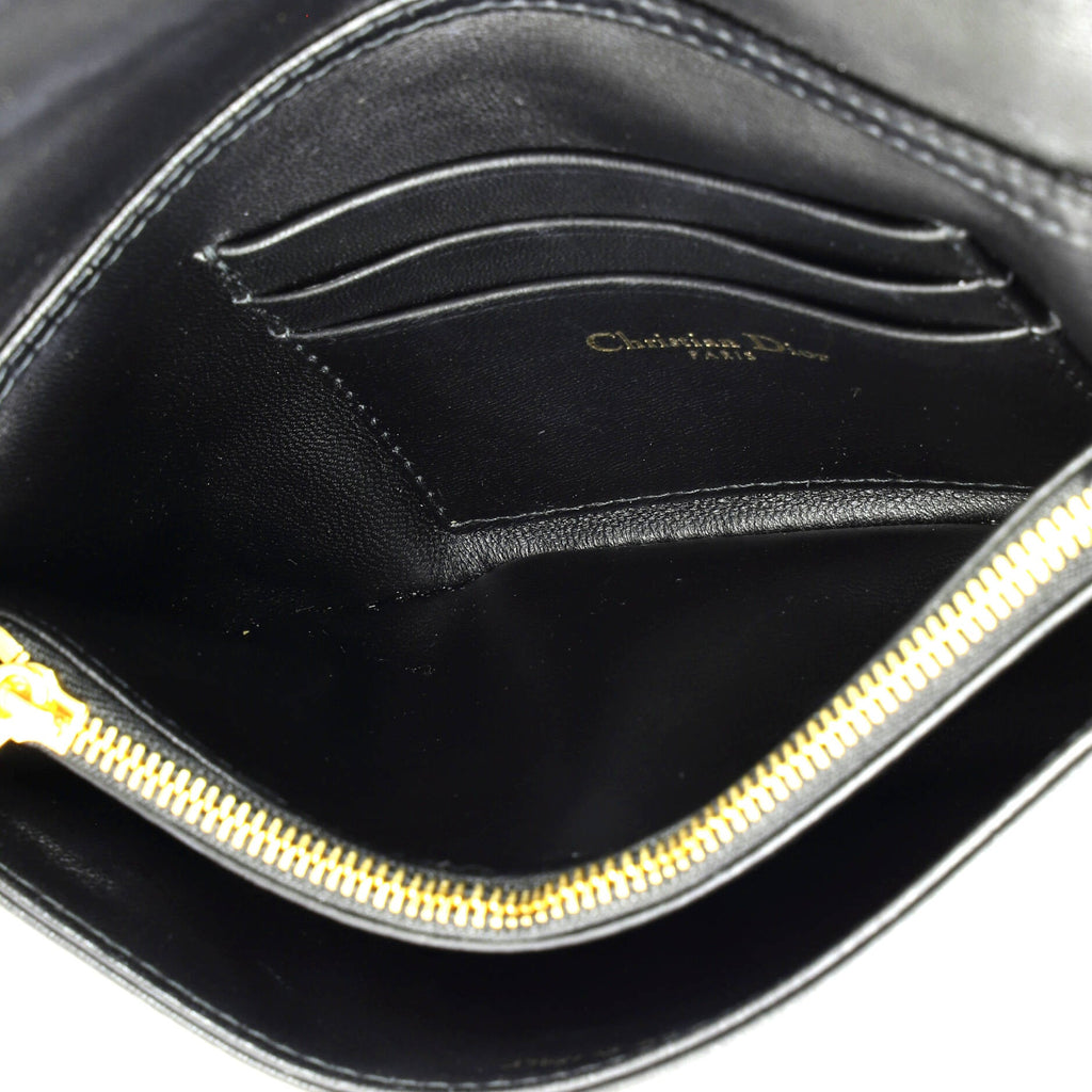 Caro Flap Pouch with Chain Macrocannage Quilt Calfskin Mini
