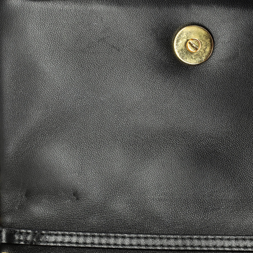 Caro Flap Pouch with Chain Macrocannage Quilt Calfskin Mini