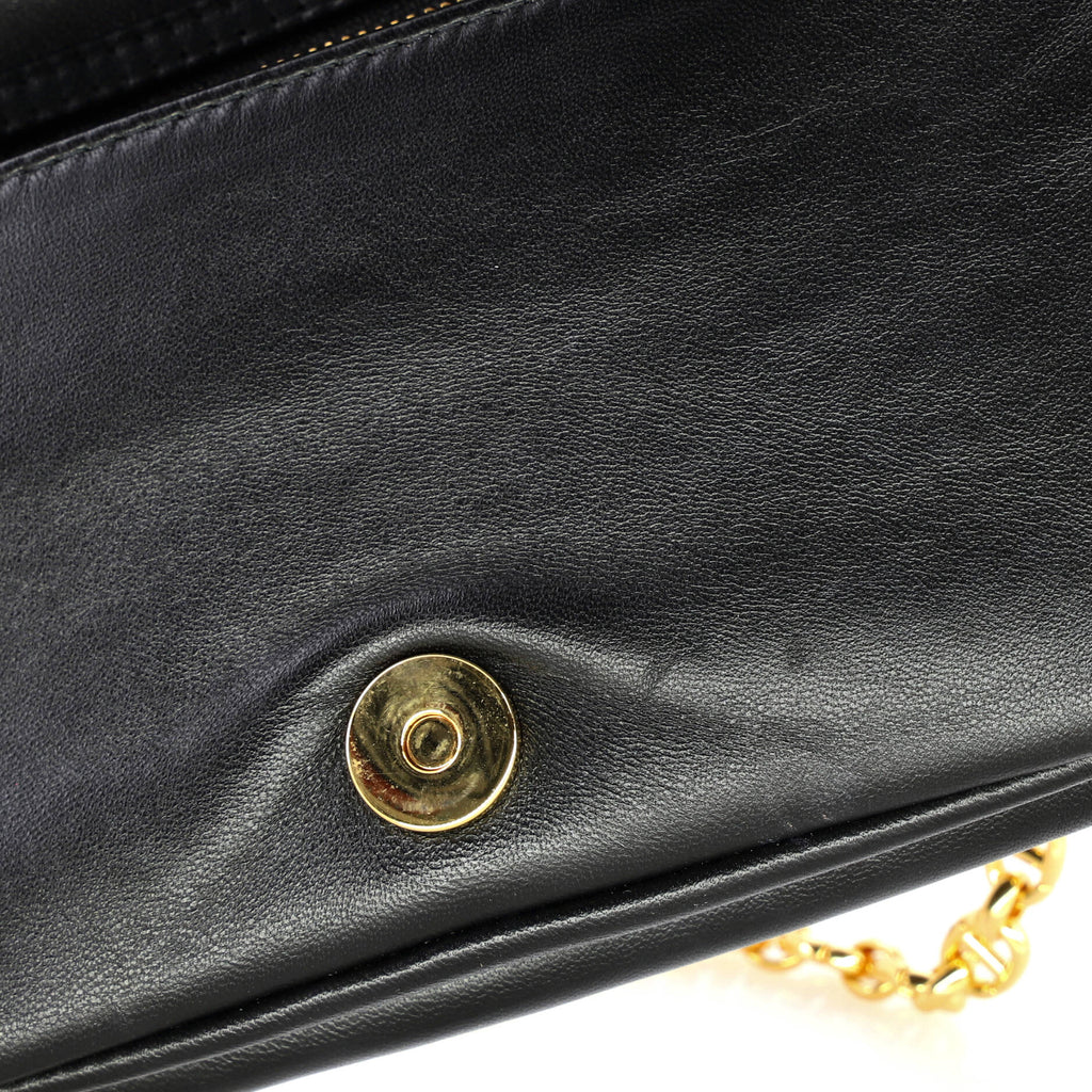 Caro Flap Pouch with Chain Macrocannage Quilt Calfskin Mini