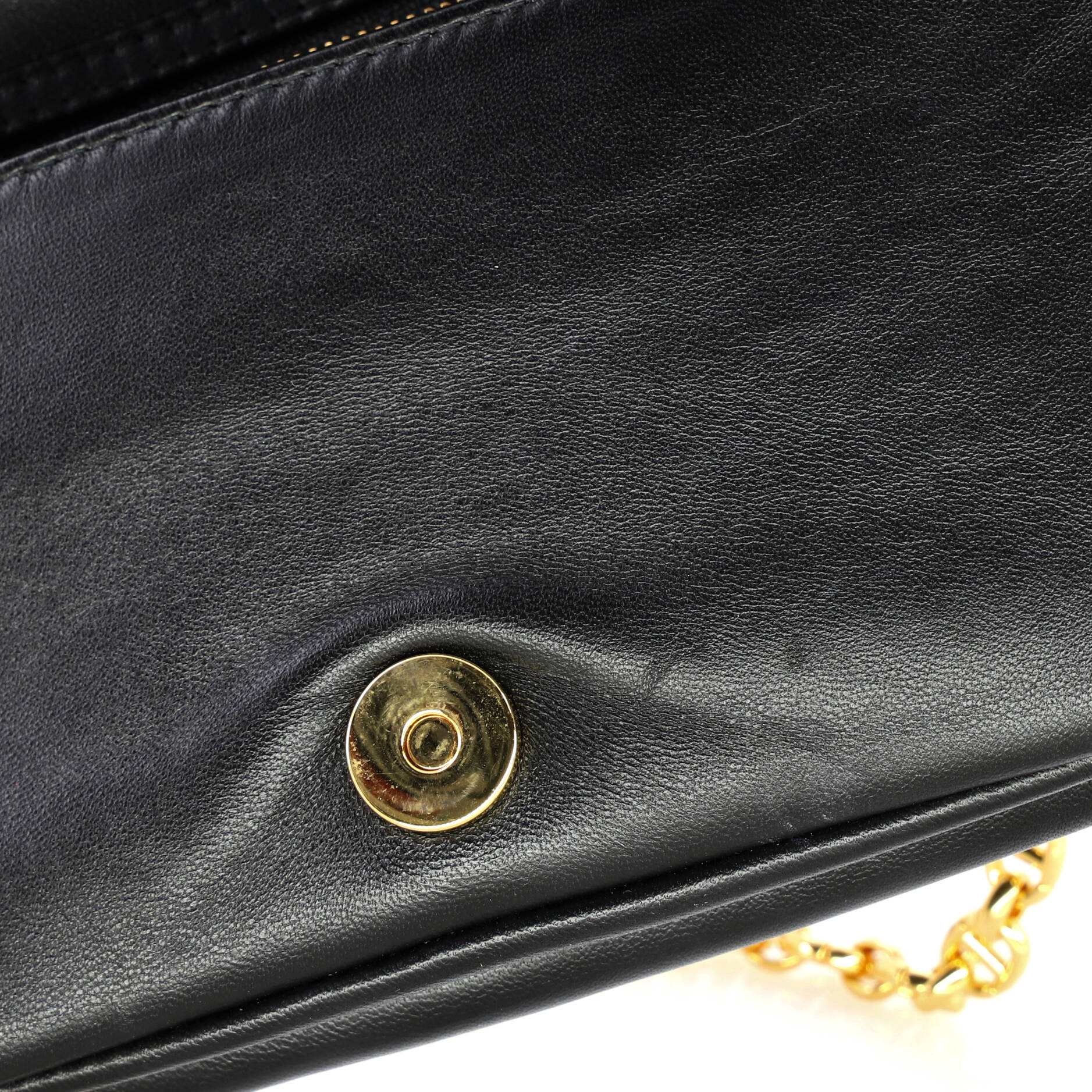 Caro Flap Pouch with Chain Macrocannage Quilt Calfskin Mini
