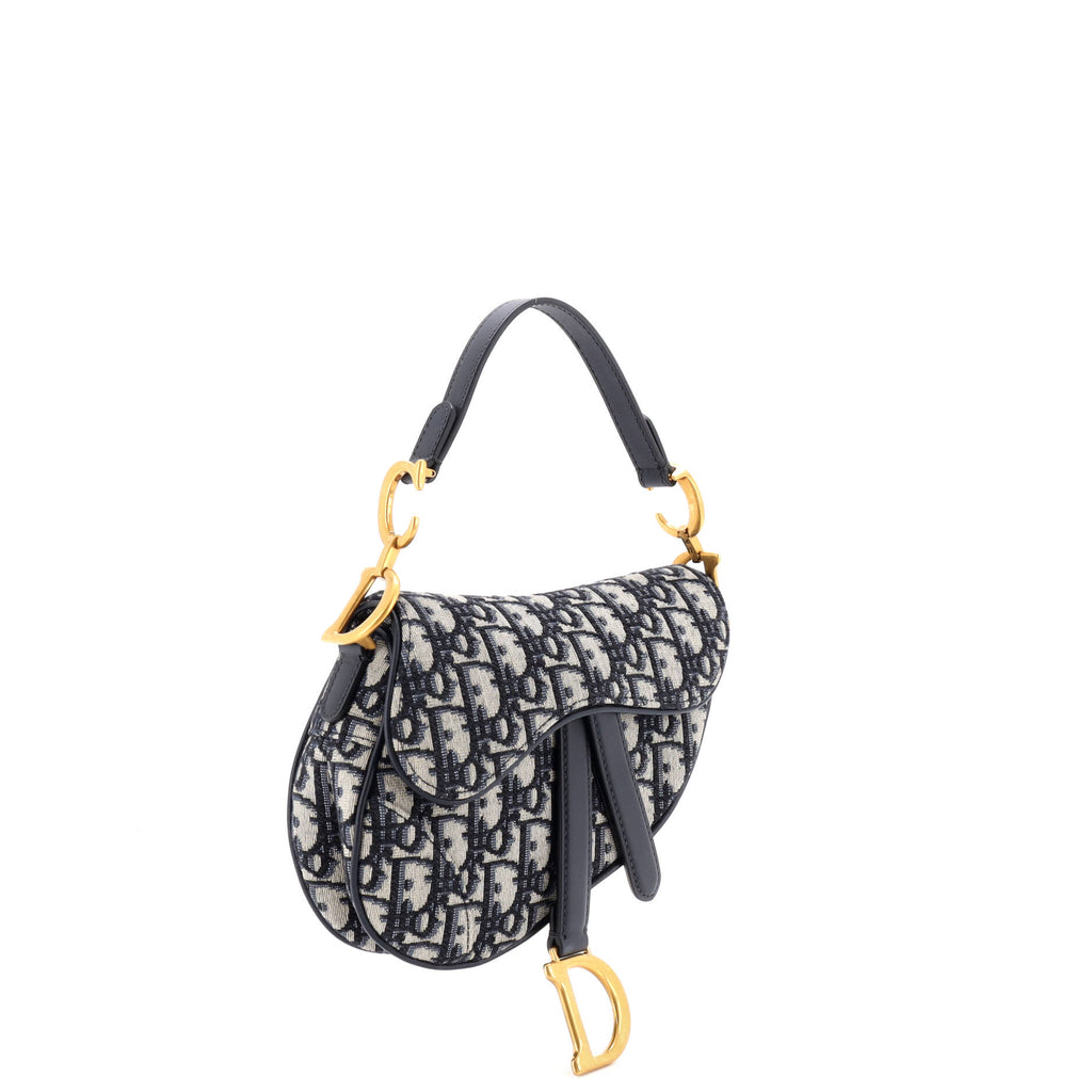 Saddle Handbag Oblique Canvas Mini