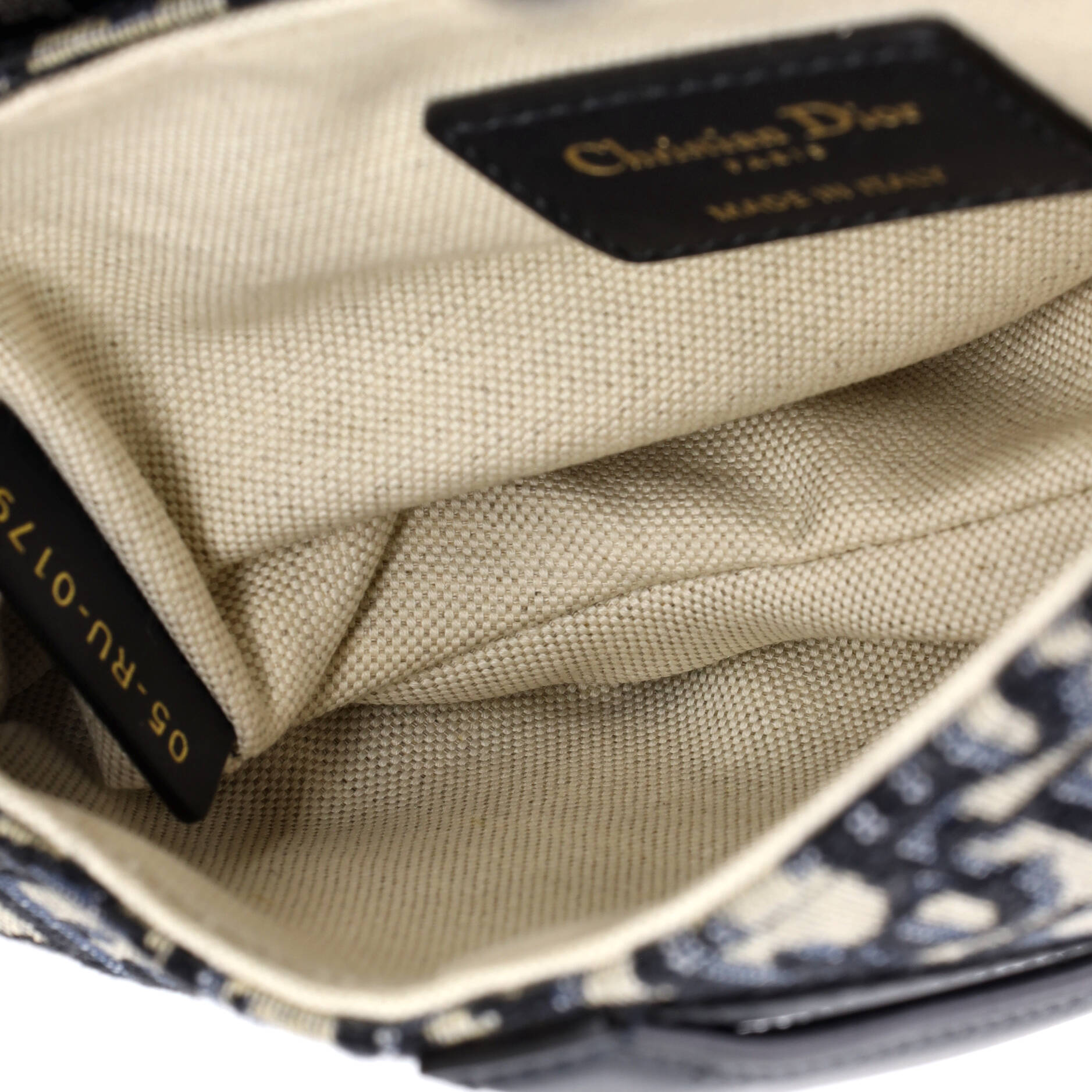Saddle Handbag Oblique Canvas Mini