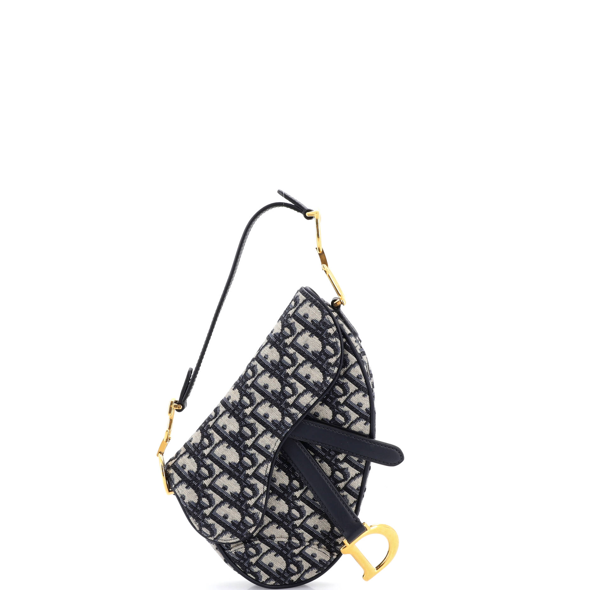Saddle Handbag Oblique Canvas Mini